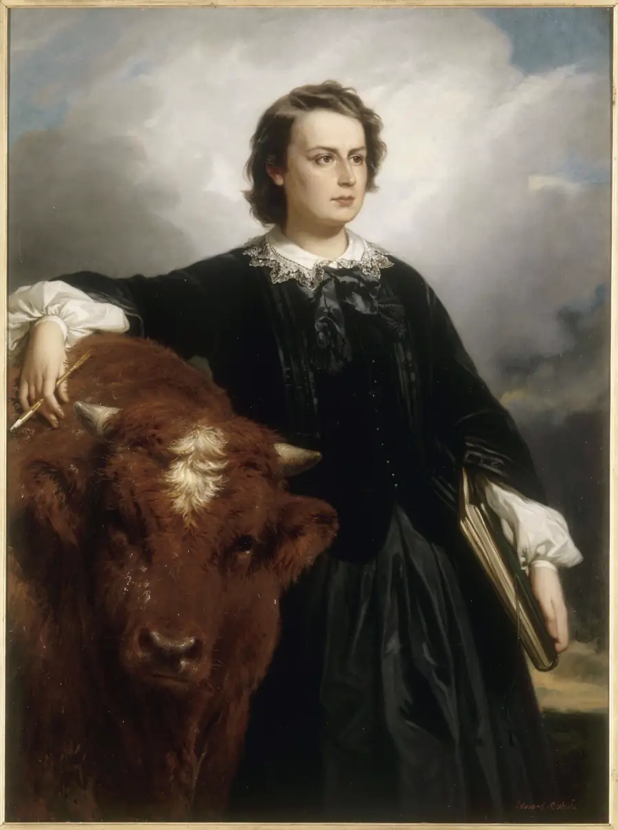Edouard Louis Dubufe, portrait of Rosa Bonheur (1857)