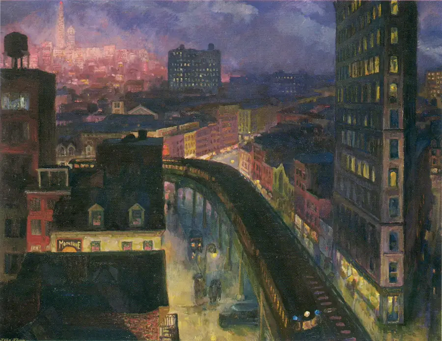 John Sloan's painting The City from Greenwich Village