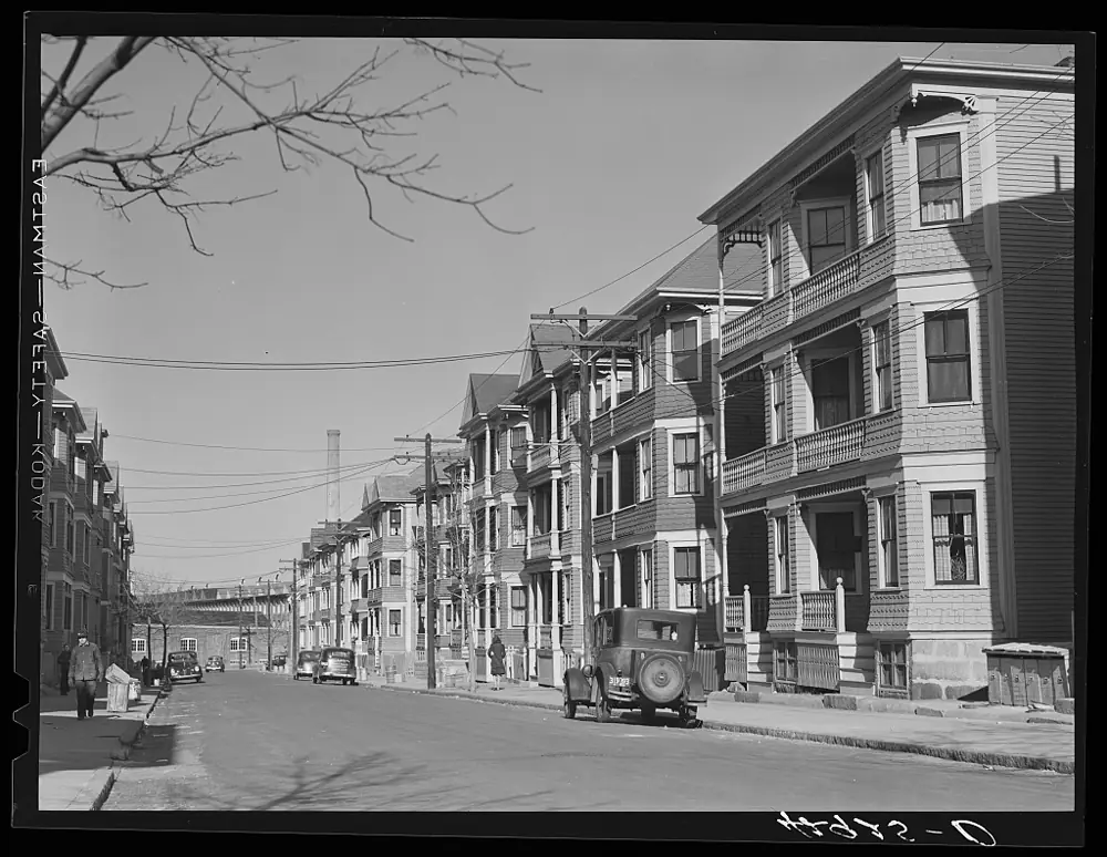 A street in New Bedford, Massachusetts, 1941 (FSA/OWI)