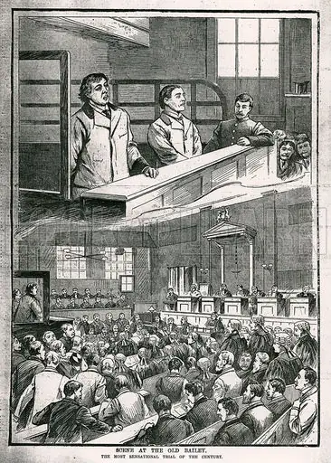Oscar Wilde trial at the Old Bailey, 1895