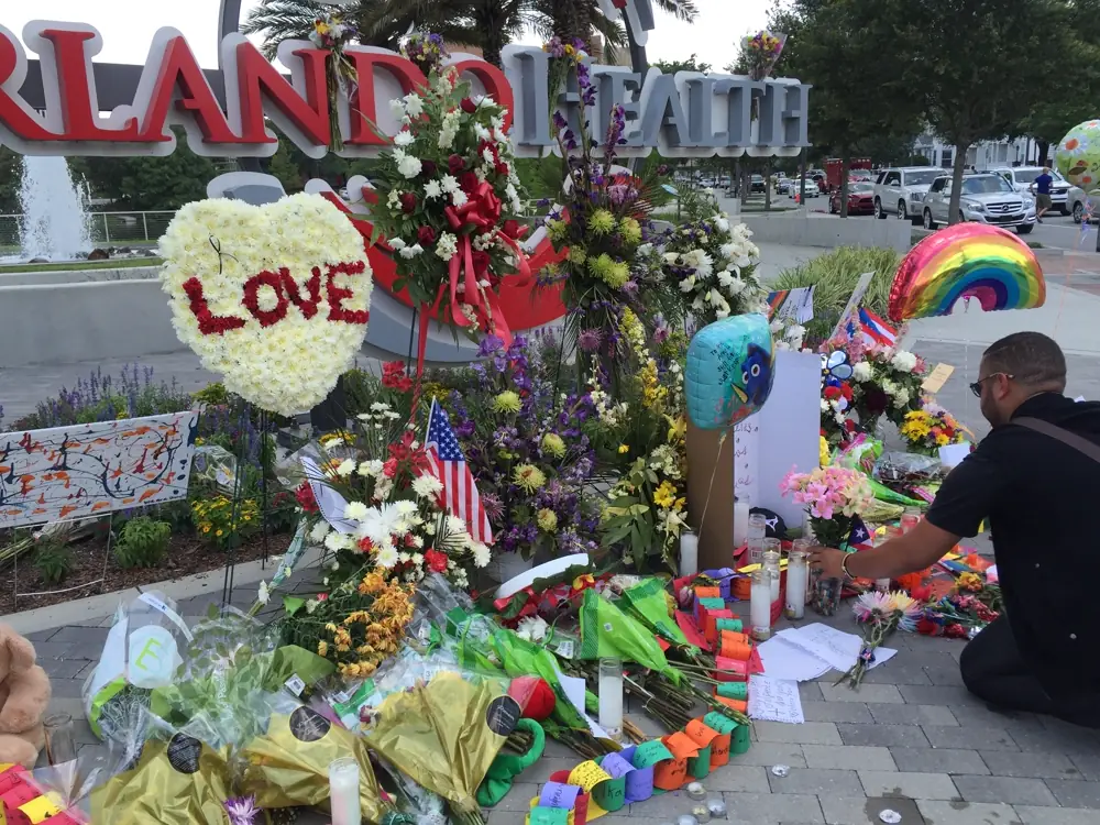Candlelight vigil after the 2016 Pulse nightclub shooting