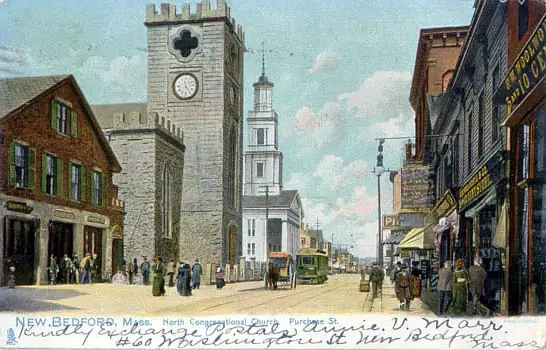 Purchase Street, New Bedford, 1906 (period New Bedford street scene)