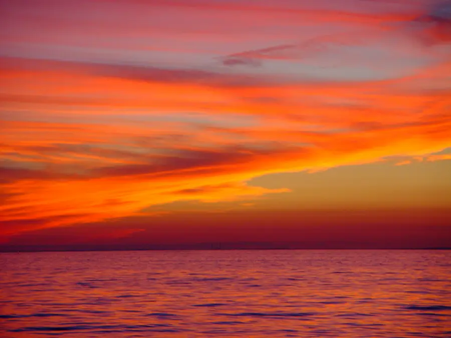 Sunset over Stellwagen Bank National Marine Sanctuary